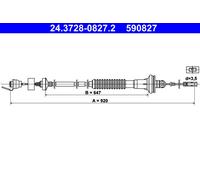 STARK Câble d'embrayage Câble d'Embrayage SKSK-1320028 915/645mm
