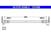ATE 24.5101-0346.3 Durite De Frein Pour MERCEDES-BENZ
