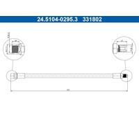 Flexible de frein ATE 24.5104-0295.3