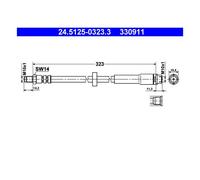 Flexible de frein ATE 24.5125-0323.3
