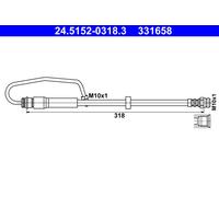 Flexible de frein ATE 24.5152-0318.3
