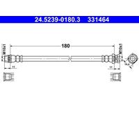 ATE 24.5239-0180.3 Flexible de frein pour RENAULT