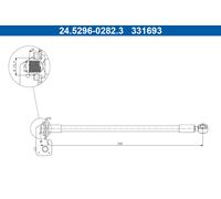 ATE 24.5296-0282.3 Flexible de frein