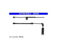 ATE Témoin d'usure des plaquettes de frein 24.8190-0220.2 pour BMW 3/Z4