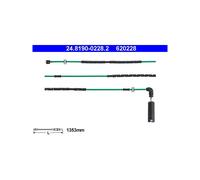 Capteur d'usure des plaquettes Frein à disque 24.8190-0228.2 ATE pour BMW