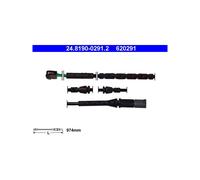 ATE 24.8190-0291.2 Témoin d'usure de plaquette de frein pour BMW X5 X6