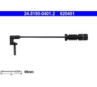 ATE 24.8190-0401.2 Contact d'avertissement, usure des plaquettes de frein pour M