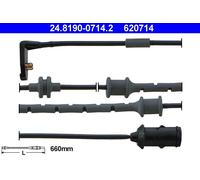 ATE 24.8190-0714.2 Contact d'avertissement, usure des plaquettes de frein pour O