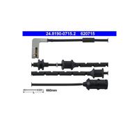 ATE Capteur d'usure de plaquettes de frein 24.8190-0715.2 pour OPEL Vectra 2x