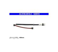 ATE Témoin d'usure de plaquette de frein 24.8190-0918.2 pour Porsche 911 Arrière