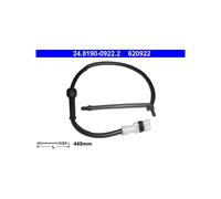 ATE 24.8190-0922.2 Témoin d'usure de plaquette de frein pour Boxster Boxter