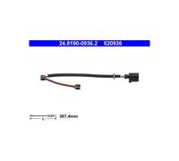 ATE Témoin d'usure de plaquette de frein 24.8190-0936.2 pour Cayenne Touare