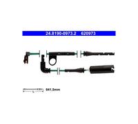 Capteur d'usure des plaquettes Frein à disque 24.8190-0973.2 ATE pour LAND ROVER