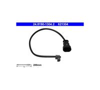 ATE 24.8190-1304.2 Témoin d'usure de plaquette de frein avant pour Iveco Da