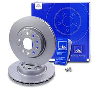 Disque de frein ATE 24.0122-0210.1 avant, ventilé, à haute teneur en carbone, 1 pièce