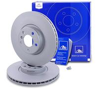 ATE Disque de frein 24.0130-0199.1 avant – ventilé, haute teneur en carbone – 1 pièce