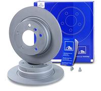 ATE 2x Disque de frein arrière plein 24.0110-0202.1 Compatible avec: BMW 3, 3, 3 Cabriolet, 3 Compact, 3 Coupe, 3 Coupe, 3 Touring