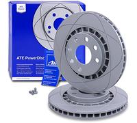 ATE 2x Disque de frein Power Disc ventilé à l'avant 24.0324-0115.1 Compatible avec: GM KOREA ESPERO, LANOS, LANOS Stufenheck, NEXIA, NEXIA Stufenheck, OPEL ASCONA C, ASCONA C CC, ASTRA F Cabriolet