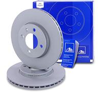 ATE 2x Disque de frein ventilé à l'avant 24.0120-0128.1 Compatible avec: SEAT AROSA, CORDOBA, CORDOBA Vario, CORDOBA VARIO Kasten/Kombi, IBIZA II, INCA, TOLEDO I, VW CADDY II Großraumlimousine