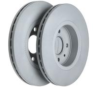 ATE 2x Disque de frein ventilé à l'avant 24.0124-0158.1 Compatible avec: DACIA DOKKER Express Kasten/Großraumlimousine, DOKKER Großraumlimousine, LODGY, RENAULT CAPTUR I, CLIO II, CLIO III