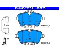 ATE 602725 Plaquettes De Frein Avant Pour MINI Clubman 07-06, Avec Boulons
