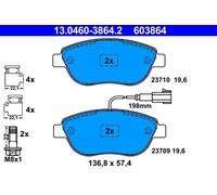 ATE 603864 Plaquettes De Frein Avant Grande Punto 1.3 Multijet 500C