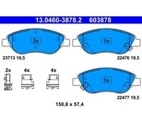 ATE 603878 Plaquettes De Frein Avant Fiat Tipo 1.6 Multijet 1.4 GPL 4