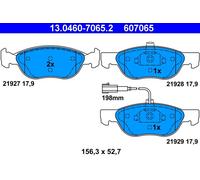 ATE 607065 Kit 4 Pastilles De Frein Avant Pour Brava 182 1.8GT 16V 113HP