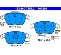 ATE 607256 Plaquettes de Frein Avant Pour Audi A5 1.8 - A4 2.0 Tdi à Partir 2007