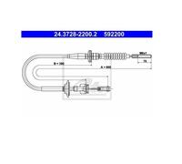 ATE Câble D 'em Brayage pour Suzuki Justy Événement I II