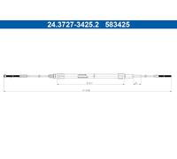 ATE Câble De Frein À Main Pour VW Transporter VI Kasten SGA SGH SHA