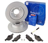 ATE Disques Doublure Ensemble + Contact D'Usure Arrière pour Mercedes Classe E