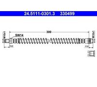 ATE Flexible de frein Durite de frein 24.5111-0301.3 pour FIAT Ulysse I (220)