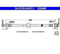 ATE Flexible de frein Durite de frein 24.5120-0435.3 Essieu avant pour CITROËN