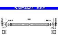 ATE Flexible de frein Durite de frein 24.5225-0240.3 à l'arrière 240mm