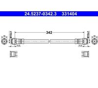 ATE Flexible de frein Durite de frein 24.5237-0342.3 à l'arrière 342mm