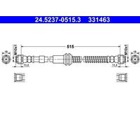ATE Flexible de frein Durite de frein 24.5237-0515.3 Essieu avant 515mm