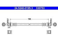 ATE Flexible de frein Durite de frein 24.5240-0195.3 à l'arrière 195mm