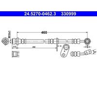 ATE 24.5270-0462.3 Flexible de frein