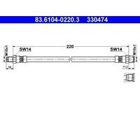 ATE Flexible de frein Durite de frein 83.6104-0220.3 pour VOLVO 66 Break (64)