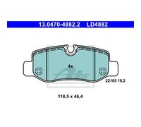 ATE Jeu De Plaquettes De Frein Arrière Pour Mercedes-Benz V-Klasse Vito Tourer