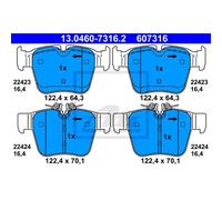 ATE Kit Plaquettes De Frein Arrière 4 Pour Mercedes-Benz GLC C-Klasse T-Model