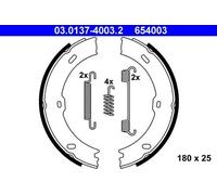 ATE Mâchoires de frein à main Mâchoires De Frein à Main 03.0137-4003.2 à 25mm