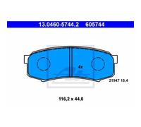 ATE Plaquette de Freins 13.0460-5744.2 Sabots de Frein pour Toyota Pays _J15_