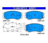 ATE Plaquette de Freins 13.0460-5873.2 Sabots pour Kia Sportage Je _ Km _