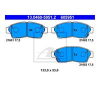 ATE Plaquette de Freins 13.0460-5951.2 Sabots pour Toyota Corolla Compact _E11_