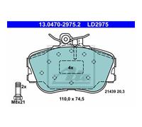 ATE Plaquette de Freins 13.0470-2975.2 Sabots de Frein pour Mercedes-Benz W202