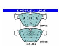 ATE Plaquettes de frein 13.0470-7237.2 pour BMW 3 Touring, Coupé et Z4 Roadster