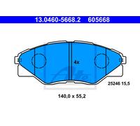 ATE Plaquette de Freins Bremsbelegsatz Avant Convient pour Toyota VII Pick-Up