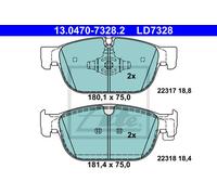 ATE Plaquette de Freins Bremsbelegsatz Avant Convient pour Volvo XC90 II V90